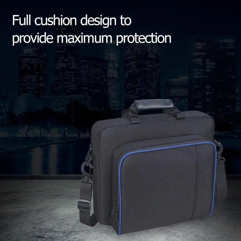 Сумка на плечо для playstation 4 PS4, тонкая игровая консоль с ремешком, чехол для переноски, сумка на молнии, сумка для хранения для sony PS4 Slim