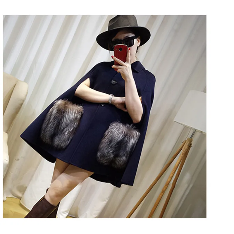FURSARCAR 2018 New Luxury Winter Autumn Cashmer Real Gold Fox Fur Shawls Women Coats With Fur Pocket Fashion Fox Fur Female Cape FURSARCAR 2018 New Luxury Winter Autumn Cashmer Real Gold Fox Fur Shawls Women Coats With Fur Pocket Fashion Fox Fur Female Cape