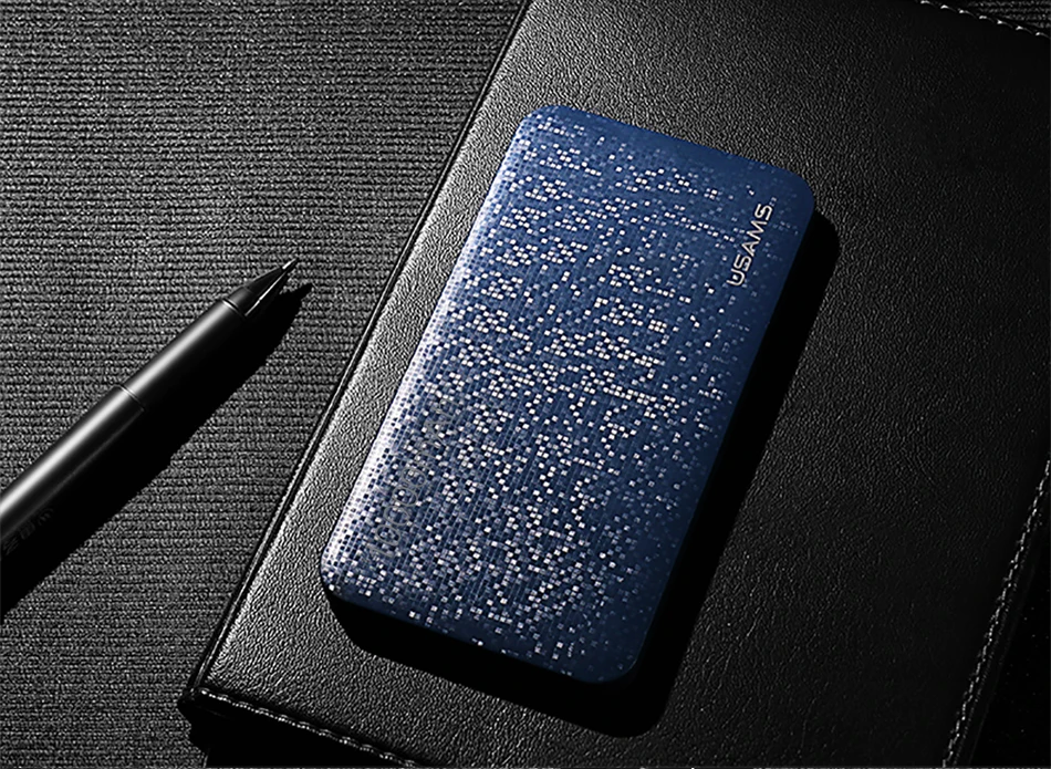 Блок питания CD21 USAMS Mosaic ультра тонкий 10000mAh банк питания для iPhone 5 6 7 8X samsung мобильный телефон для Xiaomi