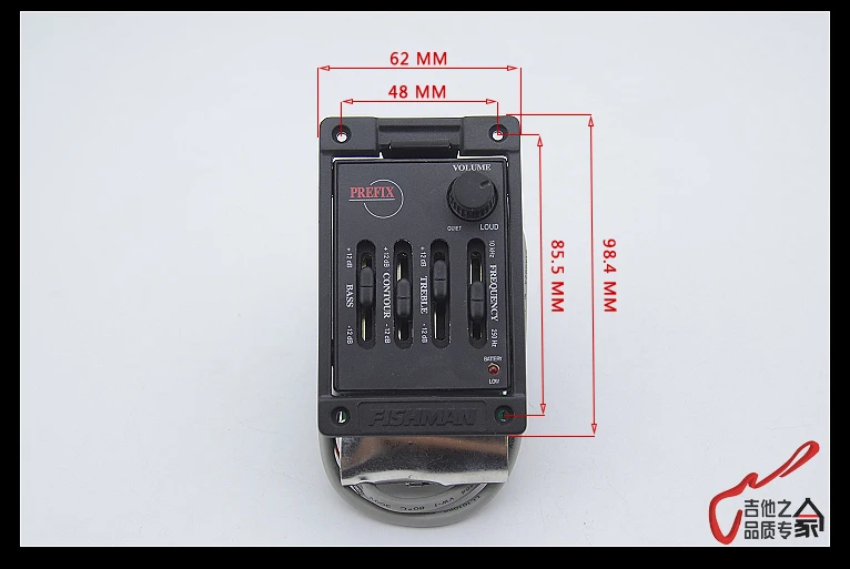 Распродажа Оригинальные США старый стиль фишмен префикс эквалайзер Акустическая гитара Пикап предусилитель широкий звукосниматель