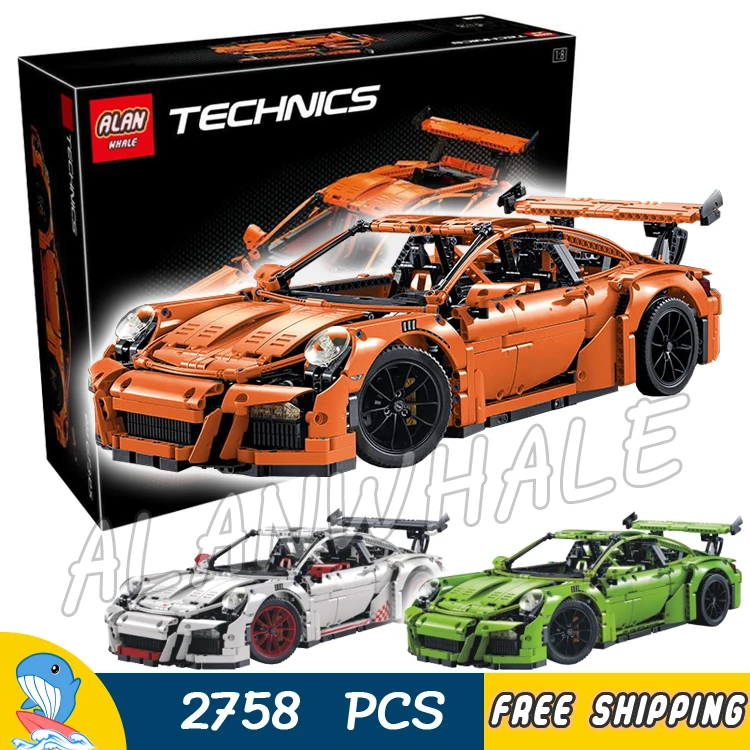 

2758pcs New Techinic Series 911 DIY 3D Racing Cars 20001 Model Building Kit Blocks Gifts Teenager Boys Toys Compatible with Lego