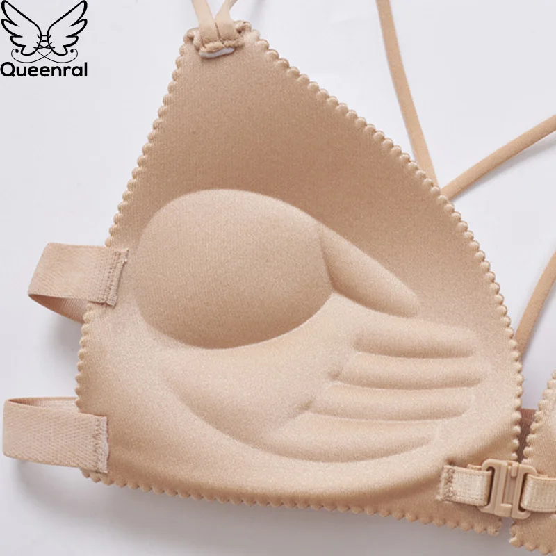 Queenral Intimates Push Up бюстгальтеры для Для женщин Seamless Bralette бюстгальтер Бесплатная