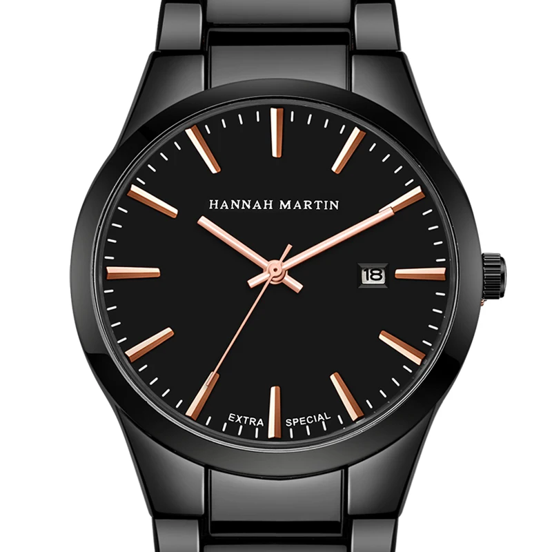 

Men's Quartz Watch Steel Waterproof Business Casual Black Calendar 2018 New Moment Sport Wrist Clock Top Brand Luxury 80 Z