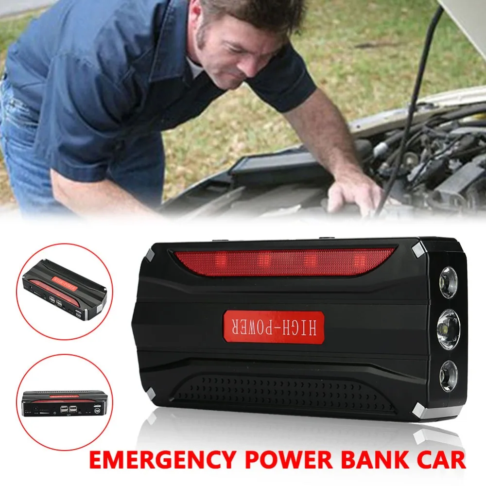 Vehemo 68800mAh Starting Device Booster Portable Car Jump Starter Power Bank Car Starter For Car Battery Charger And Storage Bag