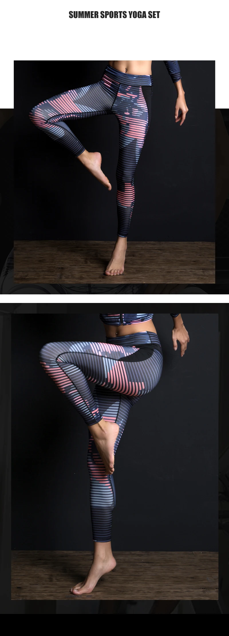 Фитнес-Йога Спорт сексуальный ПРИНТ леггинсы тренажерный зал тренировки Спортивная эластичная одежда для йоги Женская Спортивная одежда штаны для бега