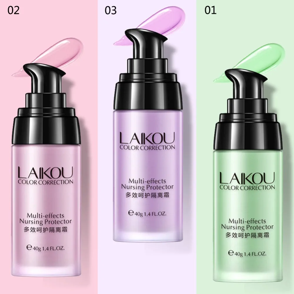 

Face Smooth Primer Make up Base Pores Invisible Brighten Dull Skin Color Whitening Cream Wrinkle Cover Makeup BB Cream
