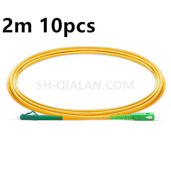 

Fiber Patchcord LC APC to SC APC 2m Optical Patch Cord Simplex 2.0mm PVC Jumper Cable SM Ftth Fiber Cable LC SC Connector