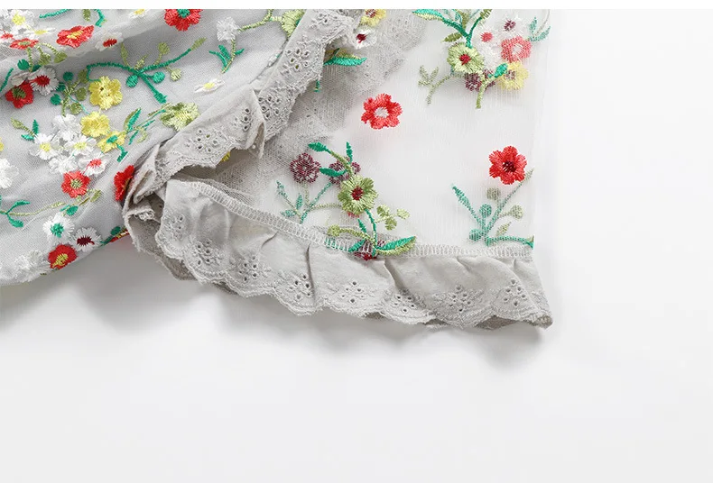 Сетки Florals вышивка дизайнер женское платье вечерние платье платья партии Раффлед Брендовые платья 9237