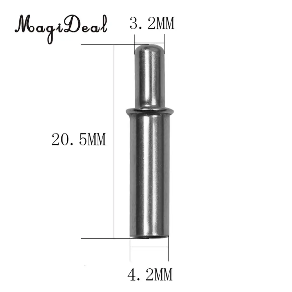 MagiDeal 12 Pieces/Pack Archery Arrow Nock Pins For ID 4.2mm Arrow Shaft Protect Arrows Gold Silver 
