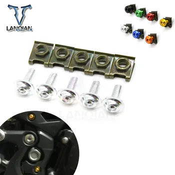 

5PCS universal Motorcycle Accessories Fairing Bolt Spire Speed Fastener Clips Screw for BMW F800GS/AdventuRe F800GT F800R F800S