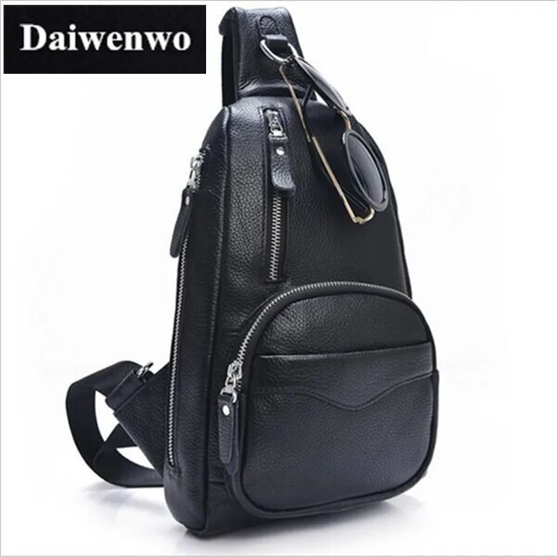 M60 Fashion Men's Travel Casual Camping Genuine Leather Bags Handy Waterproof Waist Bag Military