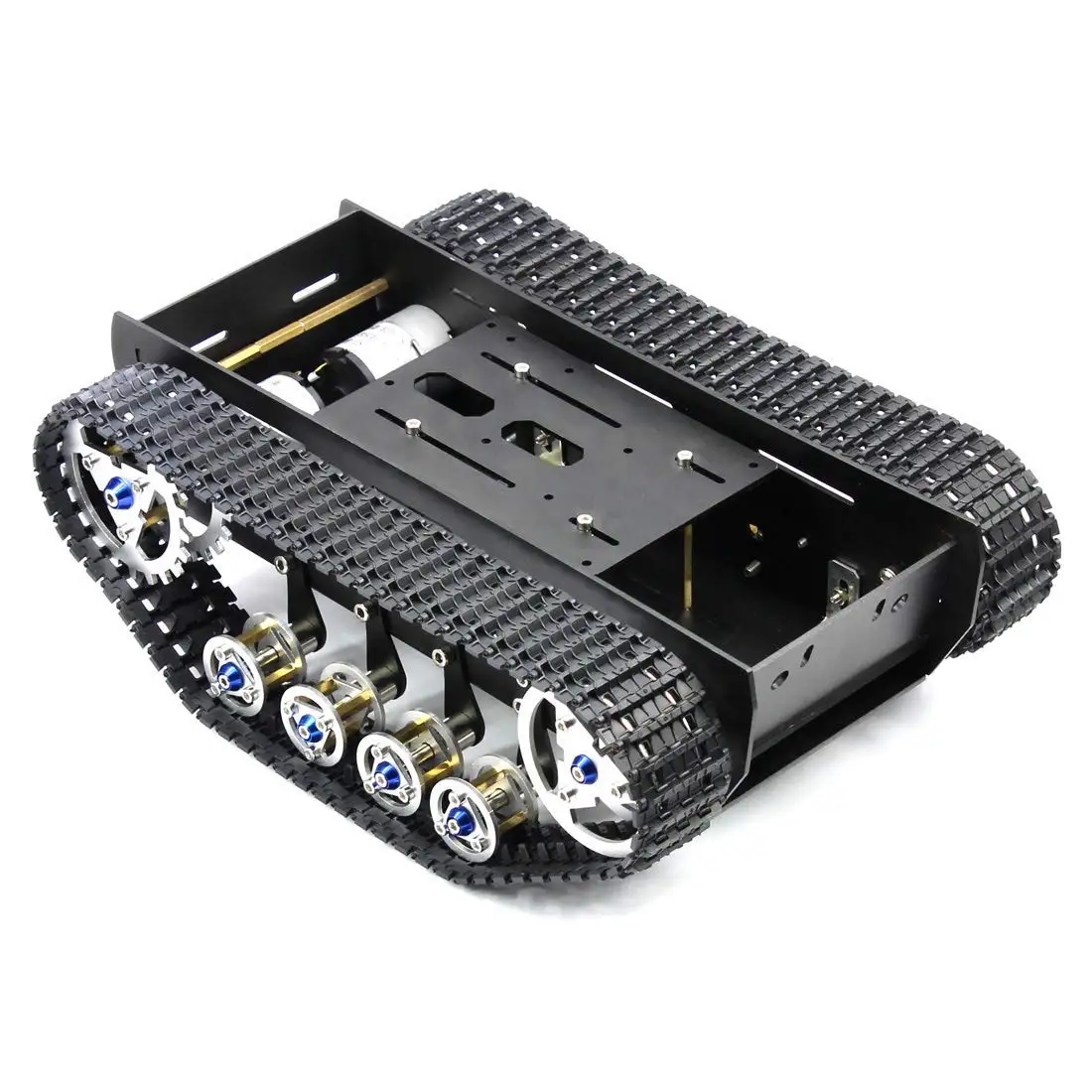 

Aluminum alloy Robot Tank Chassis Robot Handmade DIY Kit Light Shock Absorbed Damping Balance Tank Robot Chassis for Arduino