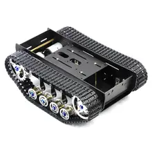 Aluminum alloy Robot Tank Chassis Robot Handmade DIY Kit Light Shock Absorbed Damping Balance Tank Robot Chassis for Arduino metal tank chassis all metal structure big size load large obstacle surmounting for robot project the engineering prototype