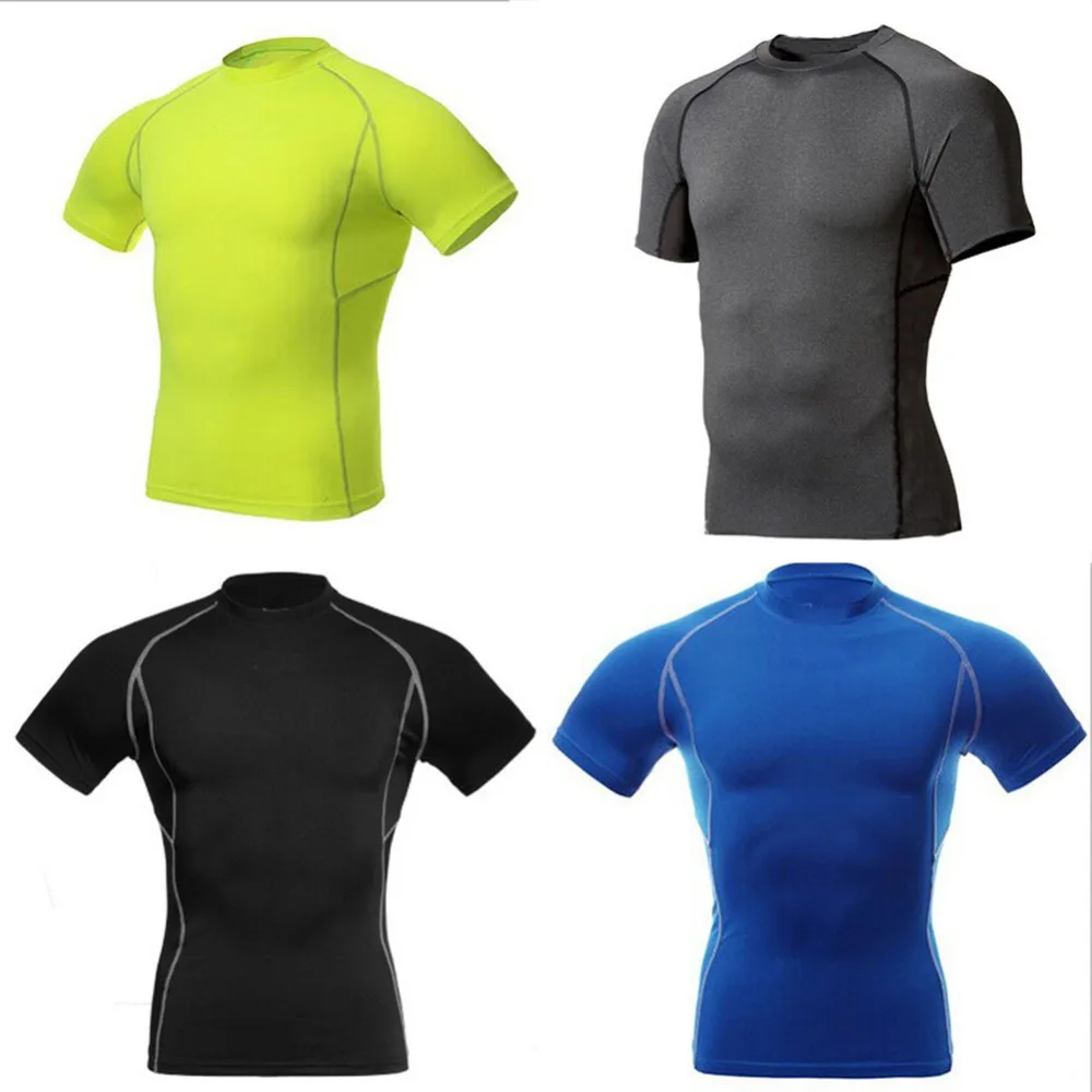 Prix pour Hommes De Compression Porter Sous Couche de Base Tops Serré À Manches Courtes T-Shirts Sport Nouvelle Arrivée Prix pour Hommes De Compression Porter Sous Couche de Base Tops Serré À Manches Courtes T-Shirts Sport Nouvelle Arrivée