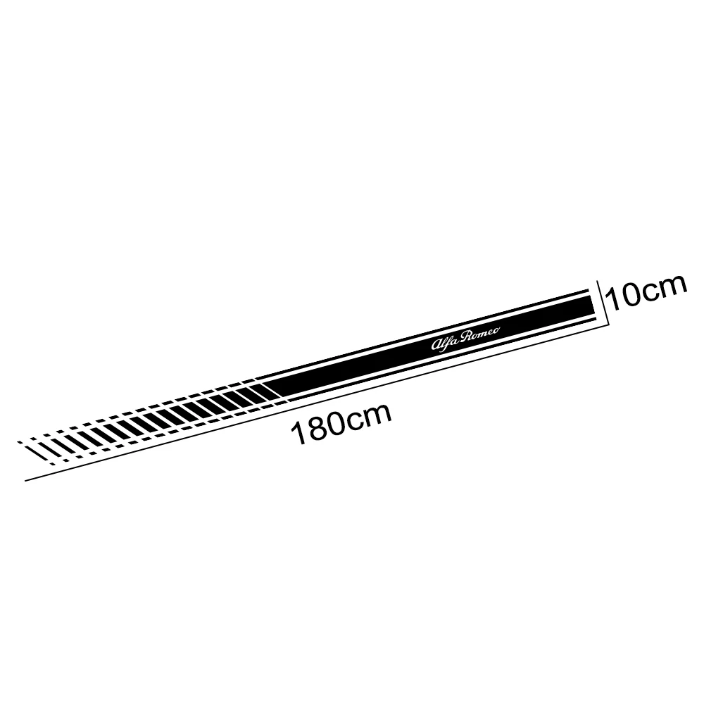 2 шт. Автомобильная длинная боковая полоса наклейка авто DIY виниловая пленка спортивный Стайлинг наклейки для Alfa Romeo 159 Giulietta тюнинг автомобильные аксессуары