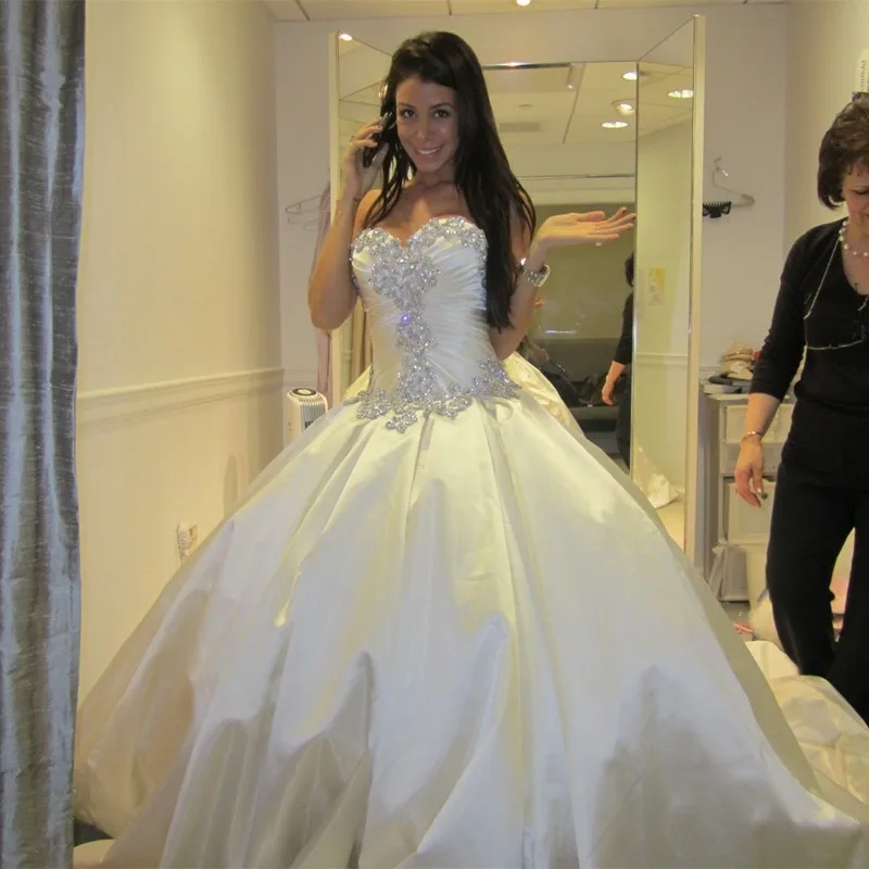 Wedding Dress Verna Princess Bride Sweetheart Wedding Dress Verna Princess Bride Sweetheart Floor Length Beading Pearls Dresses Vestido De Novia In From
