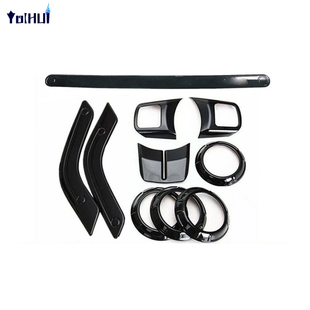 

2pcs/4pcs Door Interior Decoration Trim Kit With Special Mark For Jeep Wrangler Car Interior Decoration Accessories Trim