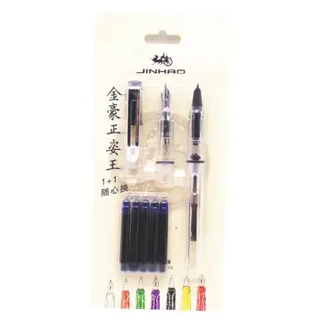 

5pcs Blue Ink for Fountain Pens Jinhao 599 All Series 2 Suits Medium Fine Nib Transparent White