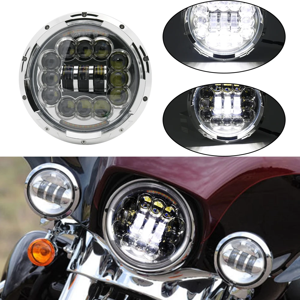 Для Harley moto rcycle 7 &quotсветодиодный проектор светодиодный светильник угол обзора