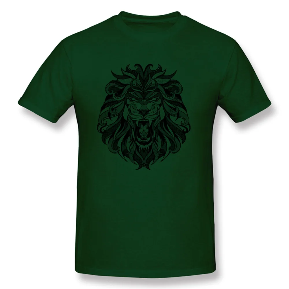 Angry Lion Drawing Unique Summer Fall 100% Cotton O Neck Youth Tops & Tees Tee Shirts 2018 Hot Sale Short Sleeve T-shirts Angry Lion  Drawing dark