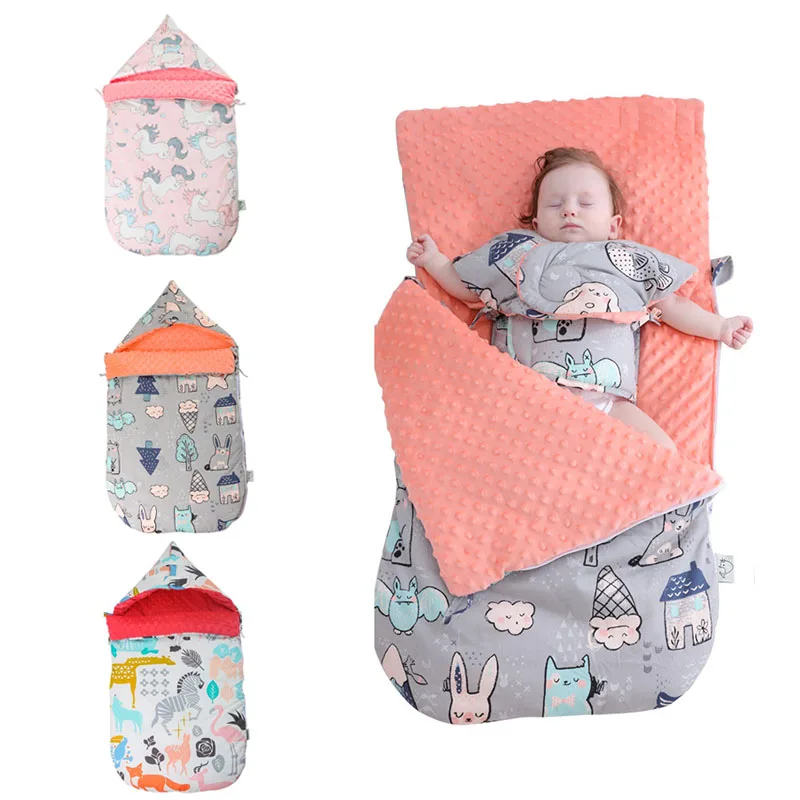 

Muslin Cotton Baby Sleeping Bag For Autumn/Winter Baby Stroller Sleepsacks Saco De Dormir Para Bebe Sacks Newborns Wrap Bedding