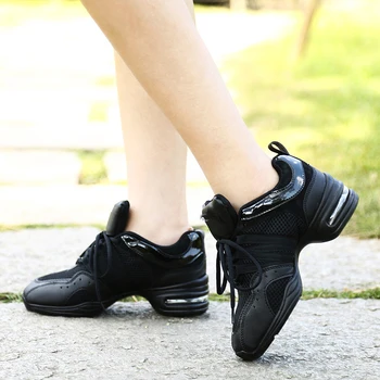 

B203 Breathable Mesh Modern Dancing Sneakers For Women Jazz Dance Shoes