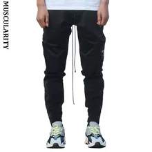 MUSCULARITY 2019New мужские шаровары с несколькими карманами, хип-хоп брюки, уличная одежда, спортивные брюки, мужские повседневные Модные брюки-карго, мужские