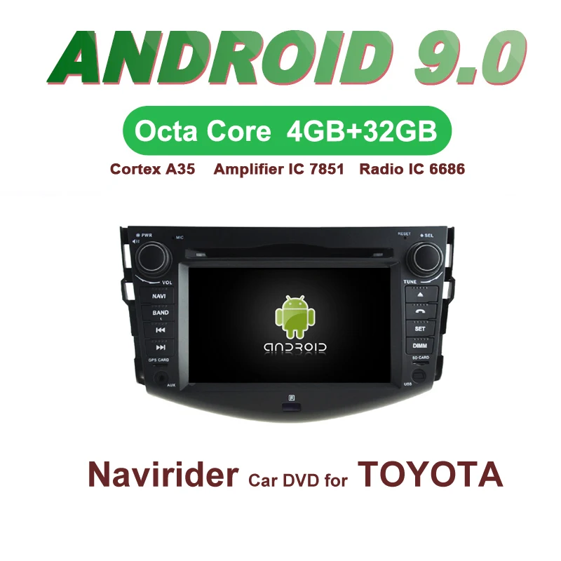 

ELANMEY car gps navigation For TOYOTA RAV4 RAV-4 2008 2012 8-core android 9.0 touch screen CAR DVD multimedia radio BT headunit