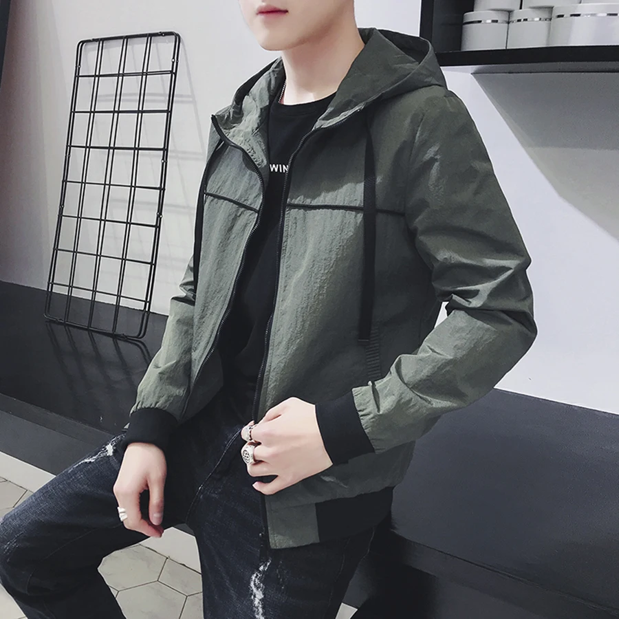 Spring Autumn Jackets Men Casual Fashion Hoodie Zipper Men Clothes 2019 Streetwear Jaqueta Masculina Summer Jacket Men 50J0177 Spring Autumn Jackets Men Casual Fashion Hoodie Zipper Men Clothes 2019 Streetwear Jaqueta Masculina Summer Jacket Men 50J0177