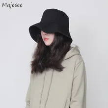 Женские шапки-ведерки, модные, для отдыха, универсальные, высококачественные, в Корейском стиле, на плоской подошве, твердая шляпа, для девушек, для женщин, милые, простые