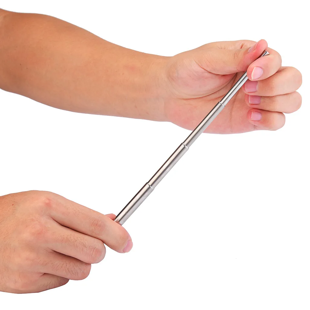 

Folding telescopic Drinking Straw Reusable Straws with Cleaner Brush Eco Friendly Stainless Steel Metal Straw For Mugs 1D1