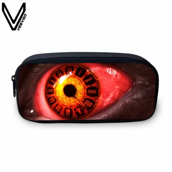 

VEEVANV 2019 New Design Casual Dinosaur Eyes Case Time Eyes Box Big Red Blue Eyes Make Up Bags Fashion Travel Bags For Kids