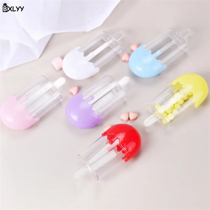 

BXLYY 3pc Creative Ice Cream Plastic Candy Box DIY Birthday Party Decorations Children Christmas Halloween Gift Box Baby Show.7z