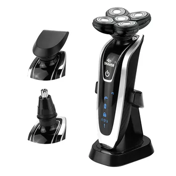 Hot! Brand 4D floating 3in1 Waterproof Electric shavers travel use with nose trimmer Razor Safety Professional shaver for man