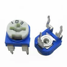 20 шт./лот RM065 RM-065 100 200 500 1 K, 2 K 5 K 10 K 20 K 50 K 100 K 200 K 500 K 1 м ом триммер регулируемый резистор потенциометра