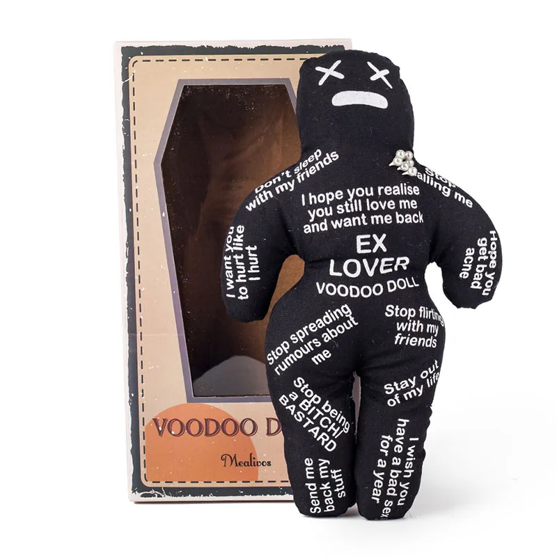 Кукла Mealivos Bad Boss Voodoo редуктор для снятия стресса кукла лучший подарок для розового слона обмен - Цвет: Черный