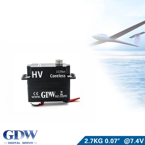 GDW DS1906 Fix-wing аксессуары высокоскоростные металлические цифровые сервоприводы без сердечника Fit Fix-wing/DLG/F3K