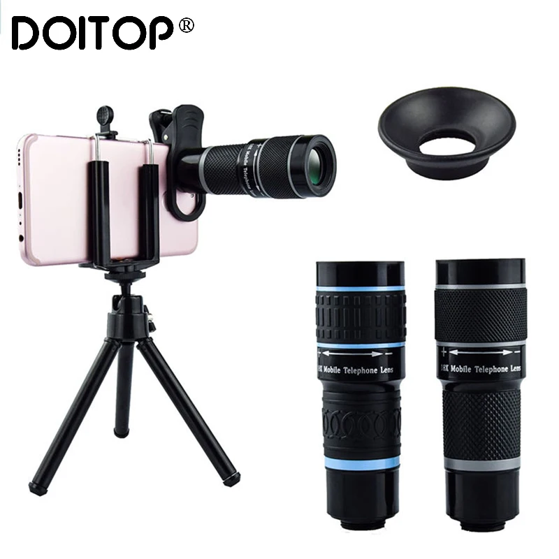 

DOITOP Universal 18x25 Monocular Zoom HD Optical Cell Phone Lens Observing Survey 18X telephoto lens with tripod for Smartphone