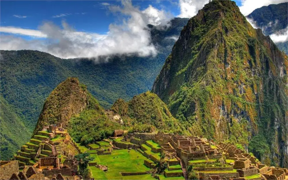 

Living room home wall decoration fabric poster Machu picchu peru