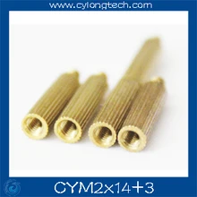 Free shipping M2*14+3mm  cctv camera isolation column 100pcs/lot Monitoring Copper Cylinder Round Screw