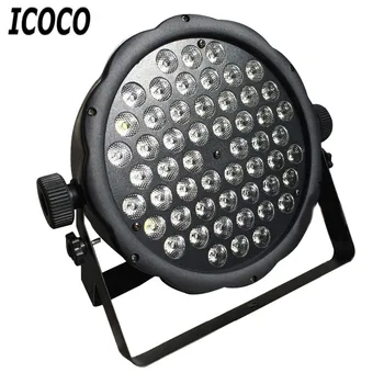 

ICOCO 54 LEDs 1W Plastic Par Light Disco Stage Club Party KTV Show Flat Equipment Bright Light Spotlight Sound Controller Sale