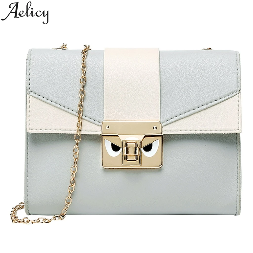 

Aelicy Mobile Phone Bag Large Capacity Stitching Pu Leather Messenger Bag Female Crossbody Bags For Women 2019 High Quality