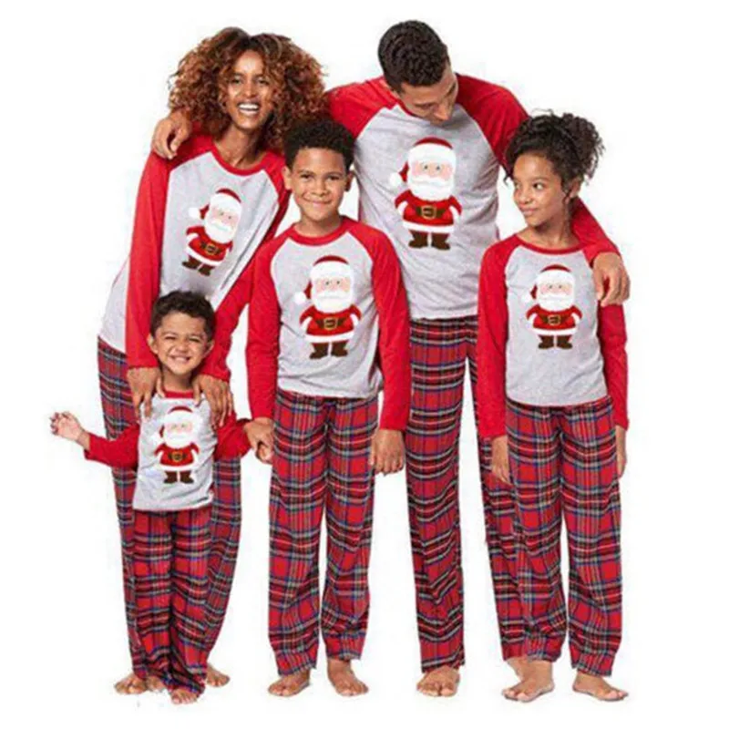 BABY Cute Santa Claus Pyjamas For Family Matching Christmas Pajamas Set Adult Men Women Kids Baby Sleepwear New Year's Nightwear
