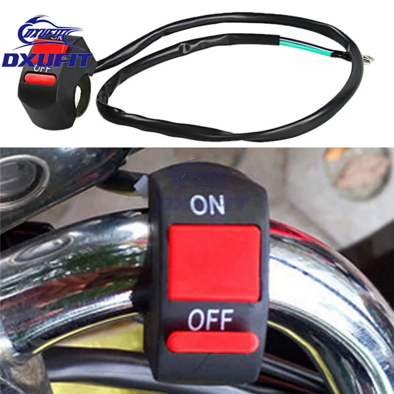 DXUFIT Universal Motorcycle Switch ATV Motorcycle Quad Engine Emergency