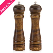 2 шт. " Европейский классический стиль ручная деревянная мельница для специй с керамическим сердечником травы и мельницы для специй травы Пеппер солонки шейкер спрей