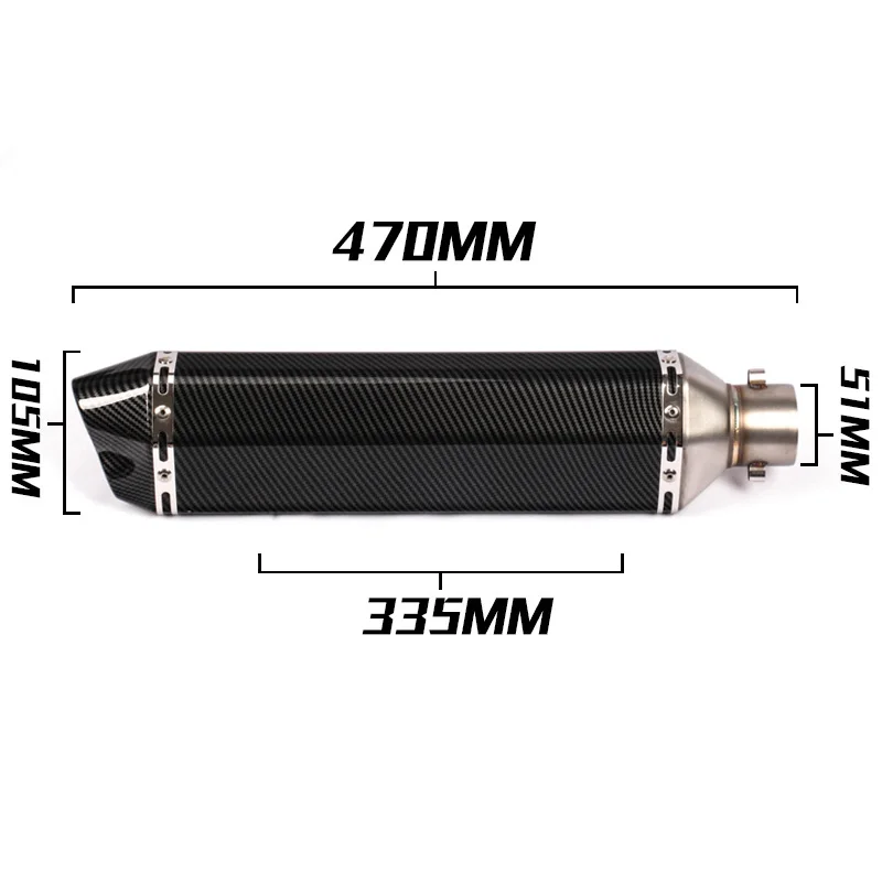 470 мм слипоны R1200GS мотоциклетная выхлопная система глушитель наконечник глушителя средняя Соединительная труба для BMW R1200 GS ADV 2013