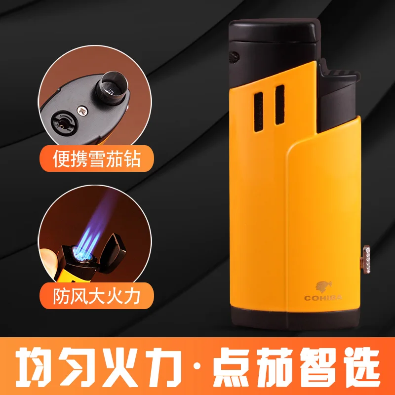 

COBIHA Portable Triple Flame Torch Windproof Metal Cigar Lighter