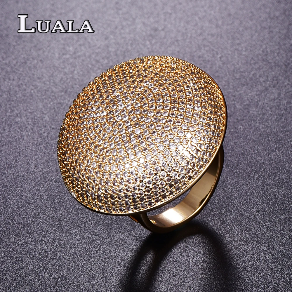 LUALA Nueva Marca Diseños de Anillo de Compromiso Joyería Clásica Paraguas Anillos de Boda Para Mujeres Regalo R0185|engagement ring|brand rings for womenrings for women - AliExpress