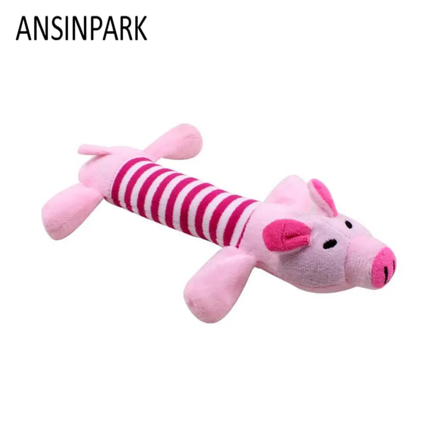 ANSINPARK animal chew toy dog cat vocalization in cloth dolls toys sustainability pet dog accessories products high quality W666 - Цвет: 2