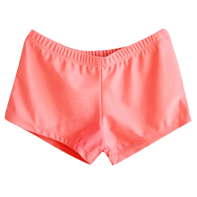 Женские Летние плавки, купальный костюм для пляжа, серфинга, йоги, пробежки, Шорты для плавания, разноцветные спортивные шорты#3M06 - Цвет: Розовый